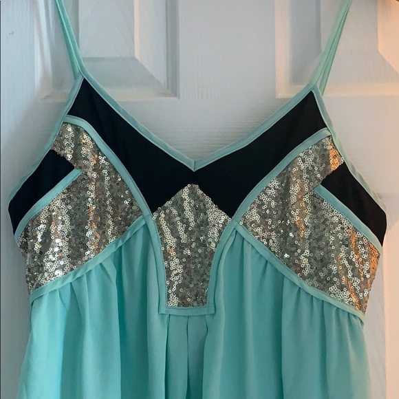 Mint green mini dress - Picture 2 of 7